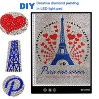 Onlylife - Almohadilla de luz LED A3 para pintura de diamantes, ultradelgada, para trazar manualidades, luz de mesa, USB, luz LED ajustable, para artistas, dibujo, dibujo, dibujo, animación - Arteztik
