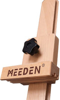 MEEDEN - Caballete de madera de haya maciza mediana con marco en H para estudio de trabajo mediano, caballete ajustable para pintura de piso, soporte para lienzos de hasta 48 pulgadas - Arteztik
