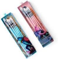 HIMI - Juego de 5 pinceles de acuarela para pintura acrílica de acuarela para rostro y cuerpo de acuarela (azul, pincel Gouache) - Arteztik

