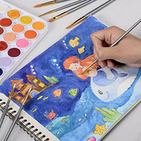 Conda - Juego de 50 pinceles de pintura multiusos para acrílico, aceite, acuarelas - Arteztik
