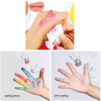 AHUMANs - Almohadilla de tinta para sellos de goma, lavable, 8 colores, para niños - Arteztik
