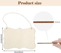 Jetec - Letreros decorativos de madera para colgar en blanco y decoración del hogar, proyectos de manualidades - Arteztik
