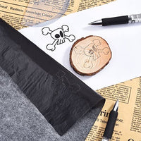 Hotop 100 hojas de papel de transferencia de carbono negro para madera, papel, lienzo y otras superficies artísticas 8.5 x 11 pulgadas - Arteztik
