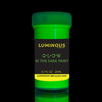 Pintura fluorescente individual que brilla en la oscuridad – Juego de 8 pinturas de neón autoluminosas – Pintura fosforescente de larga duración – Pintura de neón brillante - Arteztik
