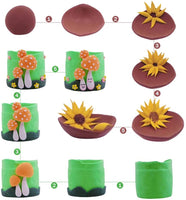 Arcilla seca al aire, súper valiosa CiaraQ 50 colores de arcilla para modelar para niños, arcilla mágica moldeadora para limo añade y suministros de limo, manualidades de bricolaje, pasta de arcilla, regalos para niños y niñas (0.53 oz/pieza) - Arteztik
