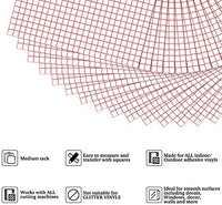 JANDJPACKAGING - Cinta de transferencia para vinilo (35 unidades, 12.0 x 12.0 in), color rojo - Arteztik
