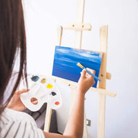 Kanekane - Juego de 10 pinceles de pintura, 2 paletas de pintura, juego de herramientas para pintura artística, manualidades, acuarela, pintura al óleo, patinaje facial - Arteztik
