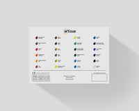 Articue - Juego de pintura acrílica de 24 colores con lienzo, pinceles, paleta y cuchillo, un kit completo de pintura en lienzo para adultos y adolescentes - Arteztik
