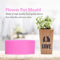 SaPeal - Molde de silicona para flores con forma de diamante, para soporte de velas, para hacer plantas suculentas, macetas, moldes de hormigón - Arteztik
