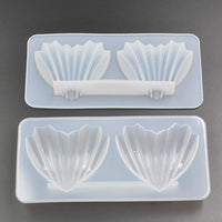 2 moldes de resina epoxi con forma de corazón para conchas de mar, 2.4 x 1.8 x 0.8 in, molde de silicona de fundición de resina – 4 cavidades - Arteztik
