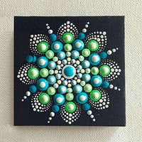 Xergur Mandala - Juego de herramientas para puntear, 20 unidades, plantilla de mandala, plantilla de mandala, lápiz capacitivo y bandeja de pintura, juego de herramientas para dibujar, papel de transferencia, arcilla para manualidades - Arteztik

