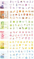 Doraking 300 pegatinas para decoración de conejos de dibujos animados para álbumes de recortes Bujos, 6 temas bonitos conejos pegatinas (amarillo) - Arteztik
