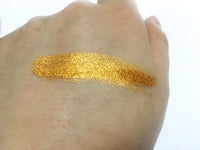 Polvo de mica de oro de 100 gramos, no tóxico. Oro brillante perla pigmento. Oro olímpico. Efecto dorado intenso, profundo y brillante. Grado cosmético. - Arteztik

