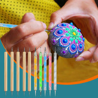 ERKOON Mandala - Juego de herramientas para puntear 36 piezas para arcilla, cerámica, pintura de rocas, colorear, dibujo artístico y manualidades infantiles. - Arteztik

