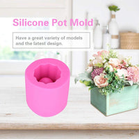 Molde de silicona para macetas de bricolaje, plantas suculentas, macetas de hormigón, jarrón moldes para velas - Arteztik
