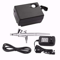 Kit de máquina de maquillaje con pistola de aerosol compresor de aire de 0.016 in agujas para cosméticos de belleza cuidado de la piel tatuajes manicura pintura corporal - Arteztik
