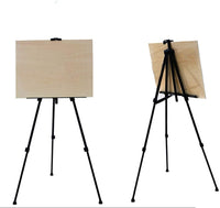 Caballete de artista para exhibición de hierro de metal, base estable, caballete de exhibición de trípode de 53 a 65.4 in, soporte para carteles con bolsa de transporte de dibujo y exhibición (10) - Arteztik
