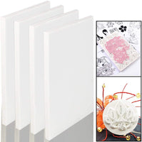 UPlama - Lote de 4 sellos de goma para tallar bloques de tallado de 4 x 6 pulgadas, color blanco, bloque de tallado de impresión, superficie de goma suave y fácil de tallar para proyectos de manualidades e ideal para principiantes y profesionales, color b - Arteztik
