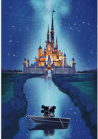 Karyees 16x20In Castle Paint by Numbers Kits Castle DIY Painting by Numbers Castle DIY Canvas Painting by Numbers Acrylic Painting Kits Paint by Numbers for Adult and Kids Castle Painting Picture - Arteztik
