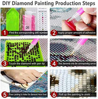 Kit de pintura de diamante para adultos, 5D para niños, caligrafía y pintura de diamantes completos, manualidades, obras de arte, lienzo, utilizado para el hogar, decoración de pared de oficina, (niños y perros, coches), tamaño de 12.0 x 16.0 in. - Arteztik
