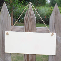 Janou - 3 placas de madera para colgar en blanco, rectangulares, para manualidades, proyectos de madera, letrero con cuerda para puerta, decoración de pared, 3.94 x 7.87 pulgadas - Arteztik
