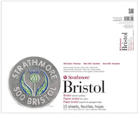 Strathmore 580-82 500 Series Bristol, superficie de vellum de 2 capas, encuadernación con cinta de 14 x 17 pulgadas, 15 hojas - Arteztik

