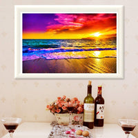 CANDYL - Kit de pintura al óleo para niños, adultos, estudiantes, principiantes, pintura al óleo, pintura acrílica al óleo, manualidades para decoración de pared del hogar, playa de 16.0 x 20.0 in - Arteztik
