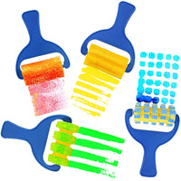 imei Pintura Rodillo de espuma para cepillo para polvo esponja para Kid Mini cepillos de pintura bricolaje Arte Artesanía Herramienta de pintura Set (4 paquetes) - Arteztik
