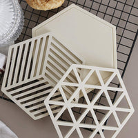 2 moldes de resina de silicona hexagonal, para moldes de resina epoxi para moldes de casting cuadrados, rectangulares, elipse y posavasos de corazón. - Arteztik
