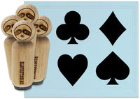 Juego de sellos de goma con diseño de palos de símbolos y corazones, para estampado, manualidades, planificadores, 3/4 pulgadas - Arteztik
