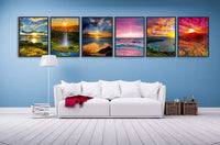SIIYIX 6 juegos de pintura de diamante 5d para decoración de pared del hogar, 12 x 16 pulgadas - Arteztik
