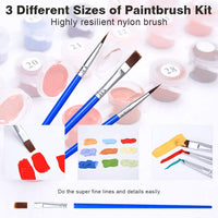 Colorwork - Kit de pintura al óleo para niños y adultos, pintura de dibujo con pinceles de 12 pulgadas de ancho x 16 pulgadas de largo, juego de 4 piezas - Arteztik
