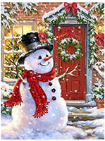 Kimily DIY pintura por números para adultos niños Navidad pintura por números DIY pintura acrílica pintura por números pintura Kit de casa pared sala dormitorio decoración Navidad muñeco de nieve - Arteztik
