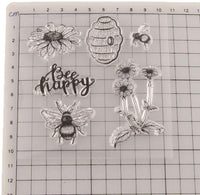 OBANGONG 5 piezas diferentes temáticas frases bonitos patrones de silicona transparente sellos para hacer tarjetas decoración y scrapbooking - Arteztik
