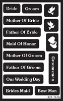 Armour Etch Over N Over - Plantilla para boda - Arteztik
