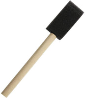 Penta Angel Esponja de pintura de espuma negra, 10 unidades, 1 pulgada, mango de madera, pincel de pintura, esponjas de acuarelas, herramientas de pintura para arte y manualidades, arcilla de cerámica, limpieza de pared - Arteztik

