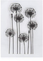 4 sellos transparentes de diente de león, flores de lavanda, hojas de goma, sello transparente, álbum de recortes, álbum de fotos, decoración para hacer tarjetas - Arteztik

