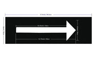deezio flecha plantilla, flecha pared plantilla de plantillas plantilla para marcar, flecha signo de pavimento – 3 – 1/2" - Arteztik
