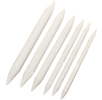 kangkang @ 6 pcs/set Double Ended Durable Arte Dibujo Pluma herramientas Stump – Papel de Blending Stump Smudge Tortillion Stick herramienta Blanco - Arteztik
