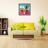 Kit de pintura de diamante 5D para adultos, dientes de león, taladro completo, bordado de diamantes de imitación para decoración de pared del hogar (12 x 12 pulgadas) - Arteztik
