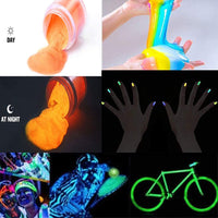 Glow in The Dark Pigment Powder,12 Colors Resin Dye Luminous Powder for Epoxy Resin,Acrylic Paint,Slime,Nails,Halloween Party, Fine Art & DIY Crafts,Non-Toxic,Skin Safe, Long Lasting(0.35oz/Each) - Arteztik
