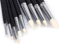 NUOLUX Soft Clay Shaper Consejos Sculpting Herramientas de pintura de color – 9pcs (Negro) - Arteztik
