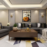 Pintura de diamantes 5D para Halloween, kit por número, para adultos, calabaza negra, gato, fantasma, pintura de diamante con instrucciones de detalles (idioma español no garantizado), decoración de pared para el hogar, 12 x 14 pulgadas - Arteztik
