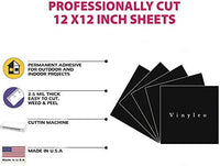Vinilo permanente de 12.0 in x 12.0 in, 5 paquetes de vinilo brillante para interior y exterior, con reverso adhesivo en acabado brillante para silueta y crricut para hacer monogramas pegatinas y letras. - Arteztik

