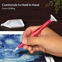Bolígrafo de resina pintado a mano con diamantes, bordado de diamantes 5D bricolaje, hecho a mano, bolígrafo perforador de diamantes de fantasía, herramienta para coser y arte de uñas - Arteztik
