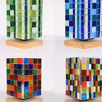 F Fityle 250 piezas de muchos colores cuadrados azulejos de mosaico de vidrio para hacer mosaico artesanía, multicolor - Arteztik
