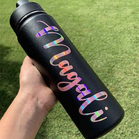 TECKWRAP Vinilo brillante holográfico de arcoíris y oro rosa cromado, 1 pies x 5 pies - Arteztik
