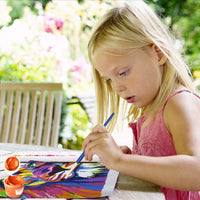 Ifymei - Pintura por números para niños y adultos y principiantes, kit de regalo de pintura en lienzo para bricolaje, 16.0 x 20.0 in, coloridos dinosaurios - Arteztik
