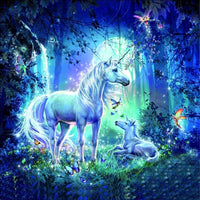 Kit de pintura de diamantes 5D de Neilden con diseño de unicornio y diamantes de imitación para adultos, 13.8 x 17.7 in - Arteztik
