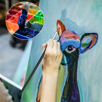 Juego de pinceles de acuarela para pintura, 9 tamaños diferentes para acuarelas, acrílicos, tintas, gouache, aceite y tempera - Arteztik
